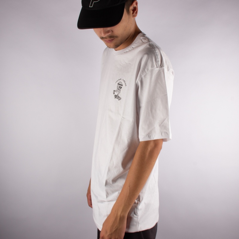 Camiseta Lakai Skull Branco